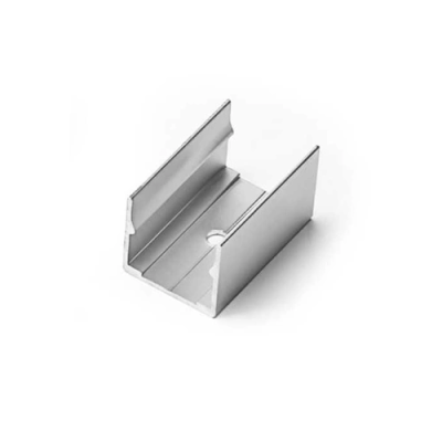 Neon 16x16 mm LED strip mounting clip, aluminum