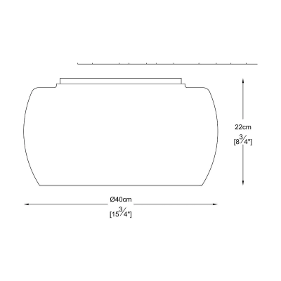 Ceiling lamp CRYSTAL, excl. 5xG9, max 40W, IP20