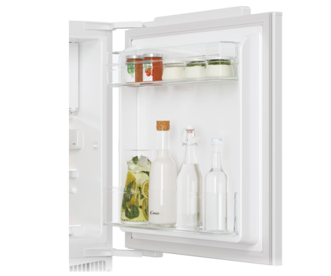 Candy Refrigerator  |  CM4SE68W  |  Energy efficiency class E  |  Built-in  |  Larder  |  Height 82.6 cm  |  Fridge net capacity 95 L  |  Freezer net capacity 16 L  |  40 dB  |  White