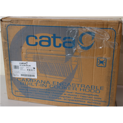 IZPĀRDOŠANA. CATA CAMPANA Hood FK SLIM 6000 WH, B, Width 60 cm, Max 162 m³ / h, LED, White  |  IZPĀRDOŠANA.  |  IZPĀRDOŠANA. CATA Hood  |  FK SLIM 6000 WH  |  Conventional  |  Energy efficiency class B  |  Width 60 cm  |  162 m³ / h  |  Mechanical  |  LED