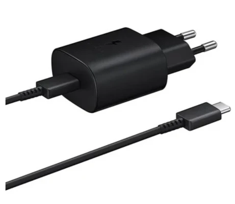 By Samsung Travel adapter (TA800) (with Type-C to Type-C cable), Black