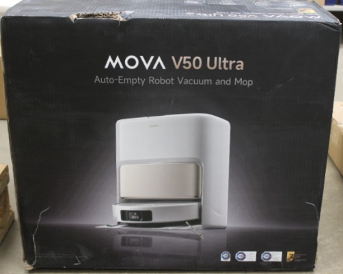 SALE OUT. MOVA V50 Ultra Robot Vacuum, White  |  MOVA Robot Vacuum  |  V50 Ultra  |  Wet&Dry  |  6400 mAh  |  Dust capacity 3.2 L  |  24000 Pa  |  White  |  DAMAGED PACKAGING  |  34 month(s)