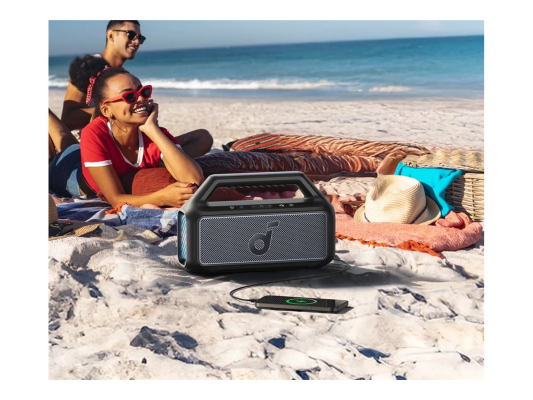 Anker Soundcore  |  Динамик  |  Boom 2  |  80 W  |  Водонепроницаемый  |  Bluetooth  |  Портативный  |  Черный