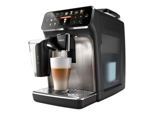 Philips  |  Series 5400 Coffee Maker  |  EP5447 / 90  |  Pump pressure 15 bar  |  Built-in milk frother  |  Fully Automatic  |  1500 W  |  Black