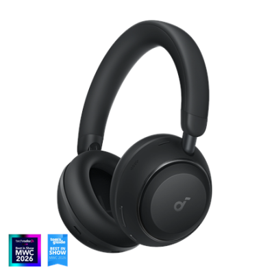 Anker Soundcore Space 2  |  Headphones  |  Over-ear  |  Microphone  |  Jet Black  |  Noise canceling