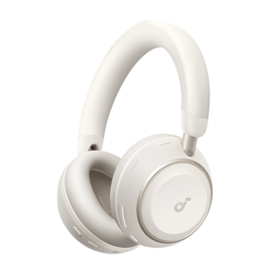 Anker Soundcore  |  Foldable Headphones  |  Space 2  |  Bluetooth  |  Over-ear  |  Microphone  |  White  |  Noise reduction  |  Wireless