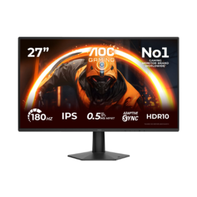 AOC 27G50F  |  27 "  |  IPS  |  FHD  |  16:9  |  144 Hz  |  0.5 ms  |  1920 x 1080 pixels  |  300 cd / m²  |  HDMI ports quantity 1  |  Black