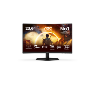 AOC C24G42FE 24“ 1920x1080 / 16:9 / 300 cd / m² / 4ms / HDMI, DisplayPort, Headphone out  |  AOC