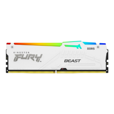 Kingston KF564C32BWEA-32 32GB 6400MT / s DDR5 CL32 DIMM FURY Beast White RGB EXPO  |  Kingston