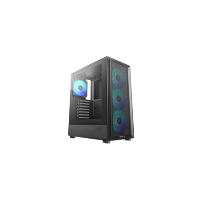 Deepcool Kaste  |  CC550 4F  |  Vidēja torņa  |  ATX PS2 (maksimālais garums: 180 mm)  |  Melns