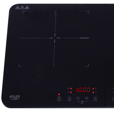 AD 6516  |  Adler Cooker  |  Touch controls  |  Number of burners / cooking zones 2  |  Induction  |  Black