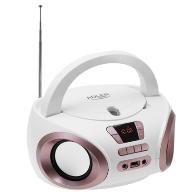 Adler  |  CD-MP3 Бумбокс  |  AD 1181  |  Динамики  |  USB-подключение  |  FM