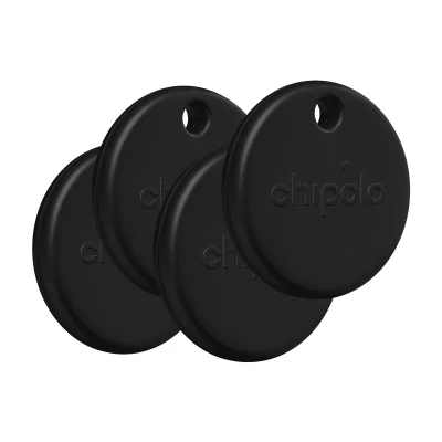 Chipolo POP – Bluetooth-трекер с заменяемой батареей для iOS и Android, 4 шт. - Черный