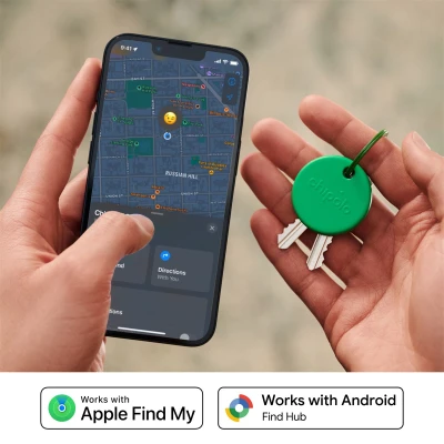 Chipolo POP – Bluetooth Tracker with Replaceable Battery for iOS & Android, Green