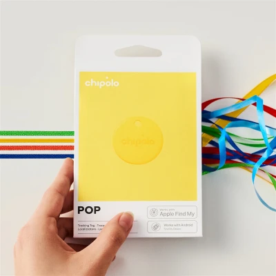 Chipolo POP – Bluetooth-трекер с заменяемой батареей для iOS и Android, Желтый