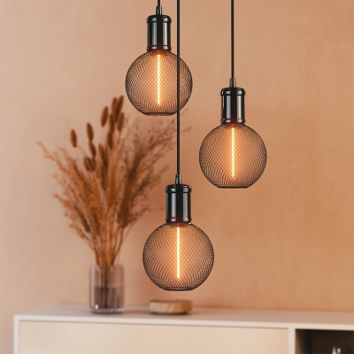 Decorative hanging wire for E27 lamp, max 25W, IP20, bulb not included