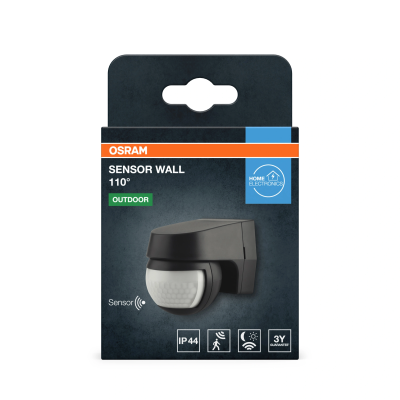 Infrared PIR motion and sensor 110°, 12m, IP44