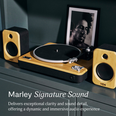 Вертикальный проигрыватель Marley с динамиками  |  Stir It Up Wireless 2+  |  Bluetooth Вход / Выход