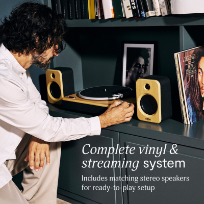Вертикальный проигрыватель Marley с динамиками  |  Stir It Up Wireless 2+  |  Bluetooth Вход / Выход