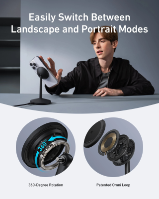 Anker MagGo bezvadu Qi2 15W lādētājs  |  A25X1H11