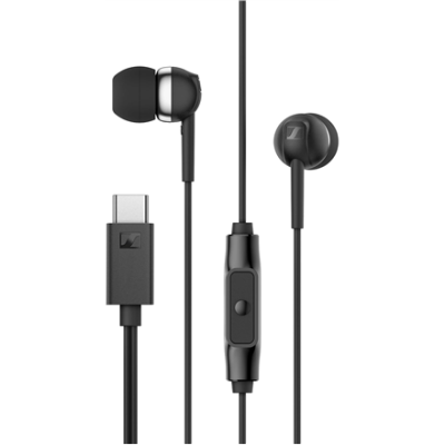 Sennheiser austiņas  |  CX 80U  |  Vadu  |  Iekšausu  |  Mikrofons  |  Melns