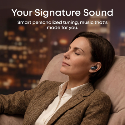 Anker Soundcore bezvadu austiņas  |  Liberty 5 Pro Max  |  Bluetooth  |  Iekšējās  |  Mikrofons  |  Melns  |  Troksni slāpējošs  |  Troksni samazinošs