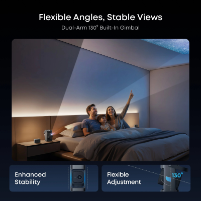 Anker Nebula Nebula P1 Portable Projector with Detachable Speakers  |  Full HD (1920x1080)  |  650 ANSI lumens  |  Grey