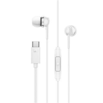 Sennheiser austiņas  |  CX 80U  |  Vadu  |  Iekšausu  |  Mikrofons  |  Balta