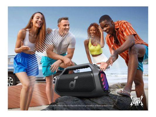 Anker Soundcore Boom 2 Plus A3134 Bluetooth Speaker, Black