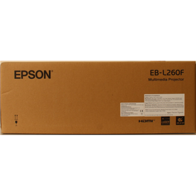 РАСПРОДАЖА. Epson EB-L260F Full HD 3LCD проектор 1920x1080 / 4600 Лм / 16:9 / 2500000:1, Белый  |  РАСПРОДАЖА. Epson  |  EB-L260F  |  Full HD (1920x1080)  |  4600 ANSI люменов  |  Белый  |  ПОПОВРЕЖДЕННАЯ УПАКОВКА  |  Wi-Fi