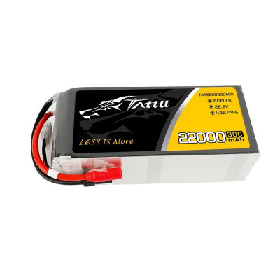 Battery Tattu 22000mAh 22.2V 30C 6S1P LiPo AS150+XT150