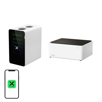 2-in-1 xTool M1 10W lāzera gravieris + xTool SafetyPro™ AP2 dūmu absorberis