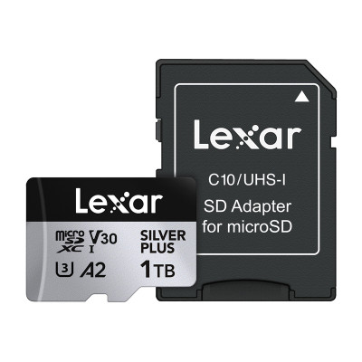 Lexar High-Performance Silver Plus microSDXC 1TB + adapter atmiņas karte