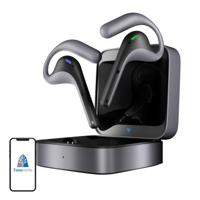 Timekettle W4 Pro AI Interpreter Earbuds  |  Real-Time Translation  |  52 Languages  |  Phone & Video Translation  |  Grey