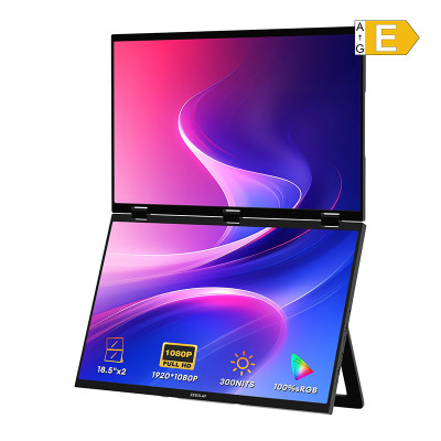 ZEUSLAP Z18W Dubultais 18" Pārnēsājamais monitors