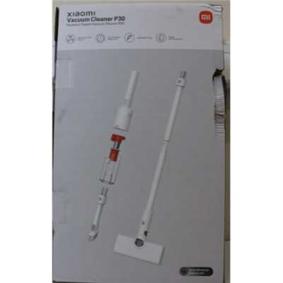 SALE OUT.  |  Xiaomi Vacuum Cleaner  |  P30  |  Cordless operating  |  180 W  |  14.4 V  |  Operating time (max) 40 min  |  White  |  Warranty 23 month(s)  |  DAMAGED PACKAGING