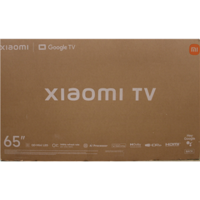 РАСПРОДАЖА. Xiaomi TV S Pro Mini LED 65 2026 4K UHD (3840 x 2160)  |  РАСПРОДАЖА.  |  TV  |  S Pro Mini LED 65 2026  |  Xiaomi 65  |  Smart TV  |  Google TV  |  4K UHD  |  Темно-серый  |  УПАКОВКА С ДЕФЕКТАМИ, ДЕМО