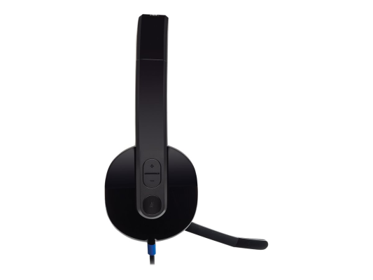 Logitech  |  Austiņas  |  H540  |  Iebūvētais mikrofons  |  USB Type-A  |  Melns