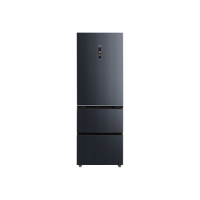 Midea Refrigerator  |  MDRB542BIE70  |  Energy efficiency class Class E  |  Free standing  |  Height 191 cm  |  Combi  |  No Frost system  |  Fridge net capacity 257 L  |  Freezer net capacity 135 L  |  Display  |  38 dB  |  Grey