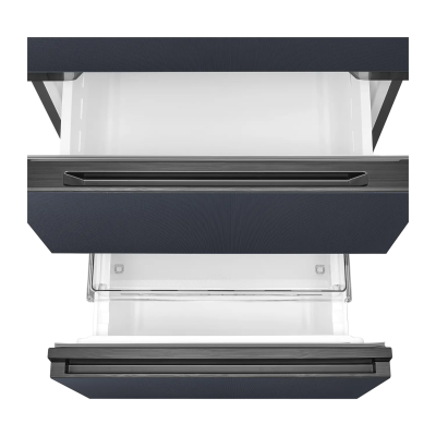 Midea Refrigerator  |  MDRB542BIE70  |  Energy efficiency class Class E  |  Free standing  |  Height 191 cm  |  Combi  |  No Frost system  |  Fridge net capacity 257 L  |  Freezer net capacity 135 L  |  Display  |  38 dB  |  Grey