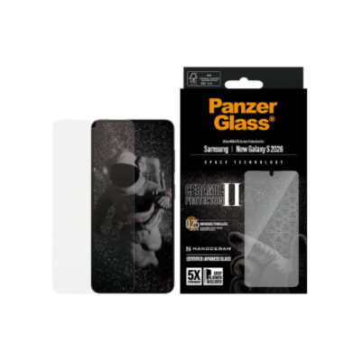 PanzerGlass Ceramic Screen Protector Samsung New Galaxy S26  |  Ultra-Wide Fit w. EasyAligner  |  PanzerGlass