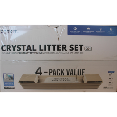 IZPĀRDOŠANA.  |  PETKIT Crystal Litter for Purobot Crystal Duo, 4 bags  |  DAMAGED PACKAGING
