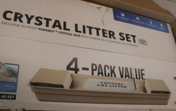 IZPĀRDOŠANA.  |  PETKIT Crystal Litter for Purobot Crystal Duo, 4 bags  |  DAMAGED PACKAGING
