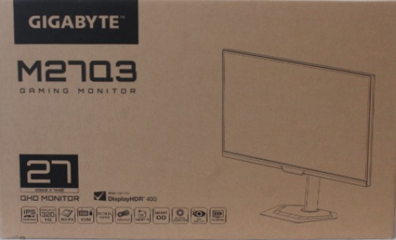 РАСПРОДАЖА. Gigabyte Gaming Monitor 27" M27Q3 EK  |  РАСПРОДАЖА.  |  Gigabyte M27Q3 EK  |  27 "  |  IPS  |  QHD  |  300 Hz  |  1 ms  |  2560 x 1440 pixels  |  400 cd / m²  |  HDMI ports quantity 2  |  Warranty 36 month(s)  |  DAMAGED INNER PACKAGING, DEMO