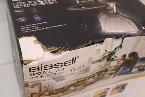 SALE OUT. Bissell SpotClean HydroSteam Select  |  Bissell Portable Carpet and Upholstery Cleaner  |  SpotClean HydroSteam Select  |  Corded operating  |  Washing function  |  1000 W  |  Black  |  24 month(s)  |  DAMAGED PACKAGING