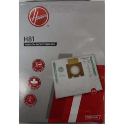 SALE OUT.  |  Hoover Pure Epa microfiber Vacuum cleaner bags  |  H81,  |  White  |  DAMAGED PACKAGING