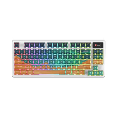 MSI FORGE GK600 TKL WIRELESS MARS  |  Spēļu tastatūra  |  Bezvadu  |  ASV  |  Bluetooth  |  Bezvadu savienojums  |  Mehāniskā lineārā