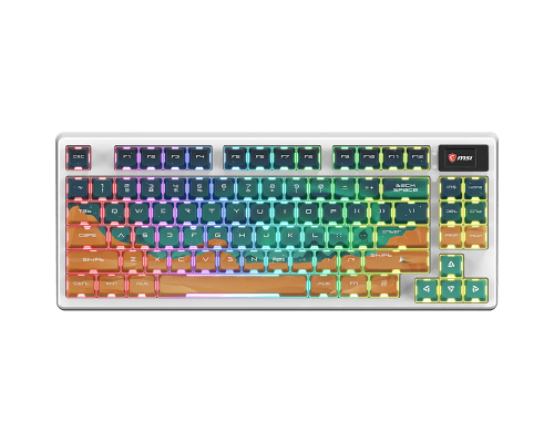 MSI FORGE GK600 TKL WIRELESS MARS  |  Spēļu tastatūra  |  Bezvadu  |  ASV  |  Bluetooth  |  Bezvadu savienojums  |  Mehāniskā lineārā