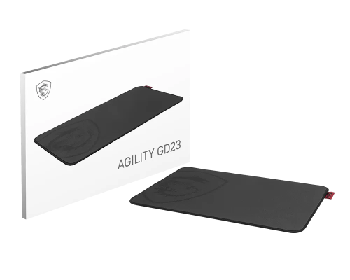 MSI Agility GD23  |  Mouse pad  |  220 x 320 x 3 mm  |  Black