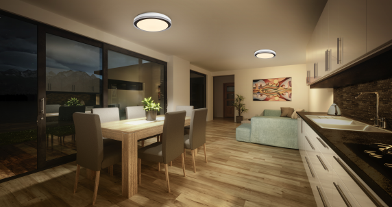 Osram SMART+ WIFI ORBIS MAGIC WALL / CEILING 500mm RGB+TW dimmējams melns+balts  |  38 W  |  RGBTW  |  Wi-Fi